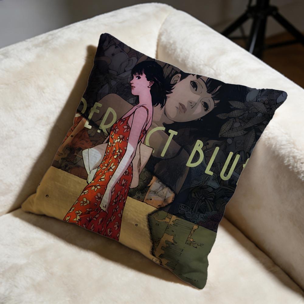Trendy Pperfect Blueew Cushion Cover Soft Decorative Pillow Case Suitable for Bedroom Sofa Car Travel Use
