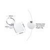 2026 Graduation Gifts Keychain Rectangle ID Tag Keychain Stainless Steel Key Ring for Women Men Collar Accessories Gift