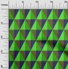 oneOone Cotton Flex Green Fabric Geometric Diy Clothing Quilting Fabric Print Fabric By Yard 40 Inch