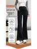 Women's Velvet Micro Flare Pants: High Waist, Tummy Control, Hip-Lifting, Warm, Slimming Yoga Wear for Winter