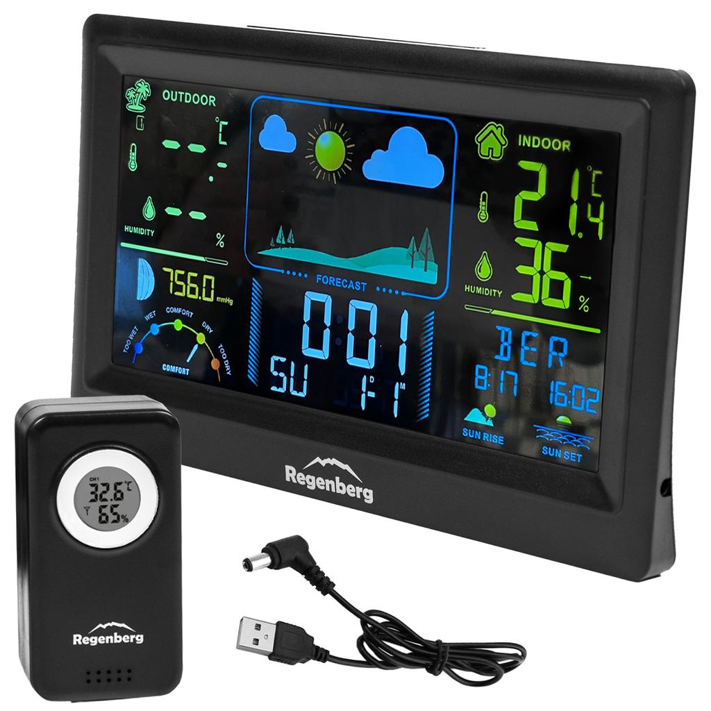 Wireless Weather Station Gift Weather Forecaster Smart Alarm Clock