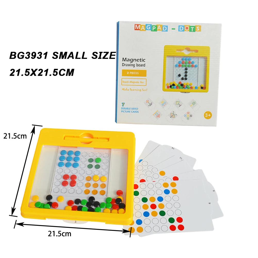 1 Pcs Magnetic plastic drawing board Early education puzzle toys Mind Enlightenment Magnetic Puzzle Children s Writing Board
