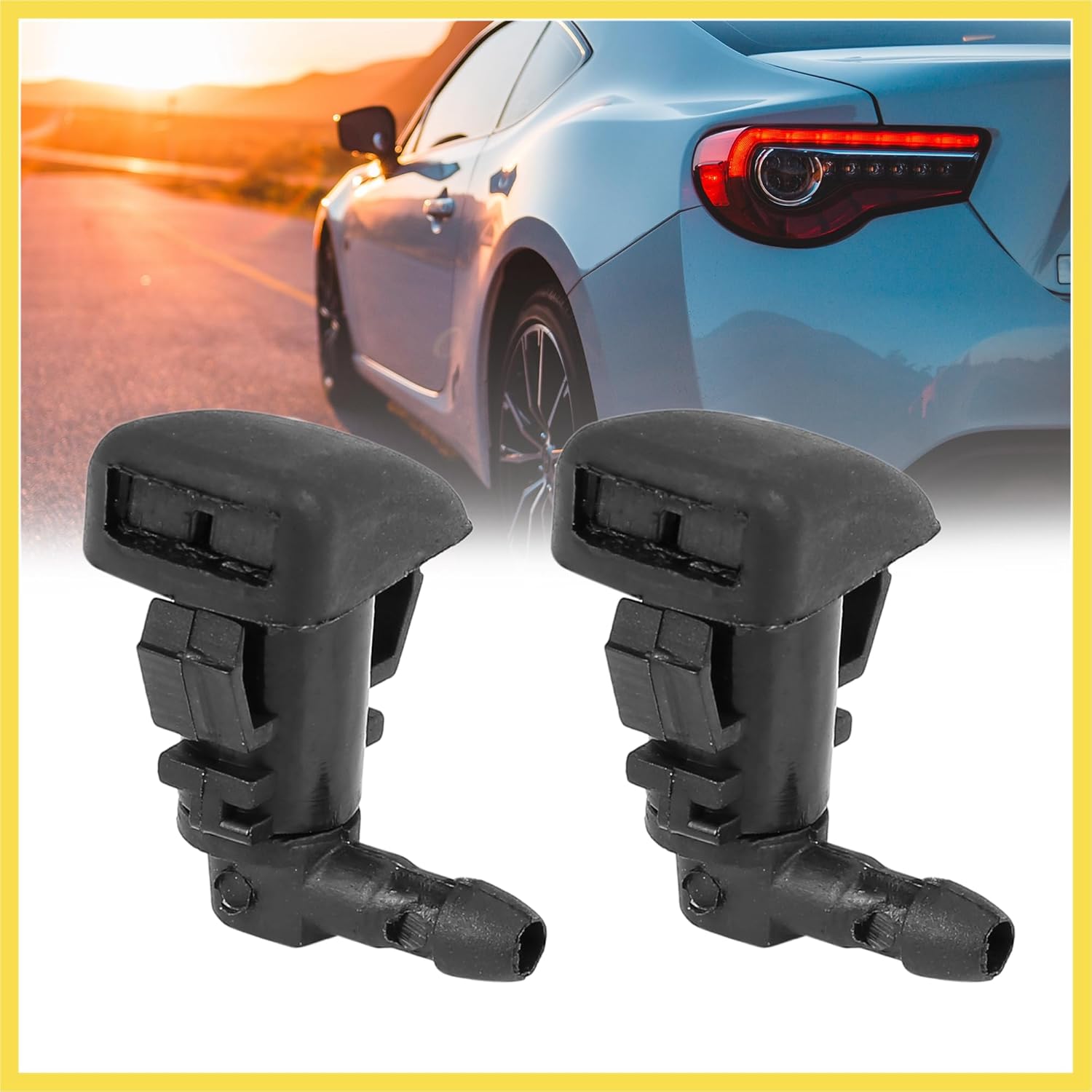 

2pcs 8E5Z17603A Car Windshield Wiper Washer Nozzle Spray Jet for Ford Fusion for Mercury Milan for Lincoln MKZ Benefit