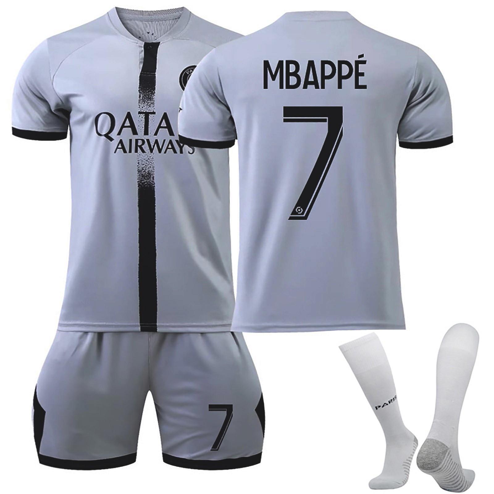 

Футболки 22/23 Saint-Germain Away, детская футбольная форма, тренировочный костюм 28 белый