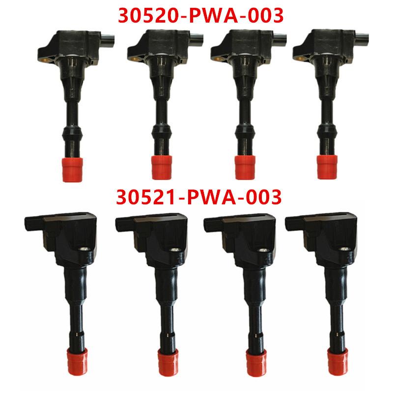 8pcs 30520-PWA-003 30521-PWA-003 Ignition Coil SET For Honda Civic 7 8 VII VIII JAZZ FIT 1.2 1.3 1.4 30520PWA003 30521PWA003