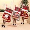 Christmas Stocking Christmas Tree Pendant Snowman Santa Elk Bear Children Gift Bag Family Party Decorations New Year'S Gifts