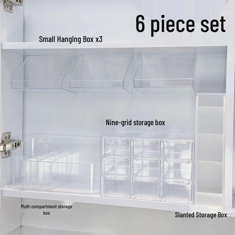 Wall-Mounted Bathroom Mirror Cabinet with Storage Shelves