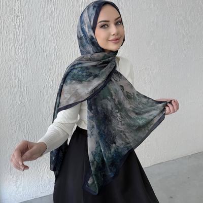 68 Colors Long Pattern Printing Hijab Scarf For Women Fashion Soft Breathable Shawl Scarf Women Spring Summer Hijabs 170*70Cm