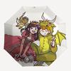 1pc Dragon Prince Automatic Opening/Closing Outdoor Umbrella with 3-Fold Design, Iron Frame Outdoor for Fans, Travelers, Daily Use, Gift Idea.L09