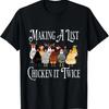 Funny Chicken Christmas, Making a List Chicken It Twice T-Shirt