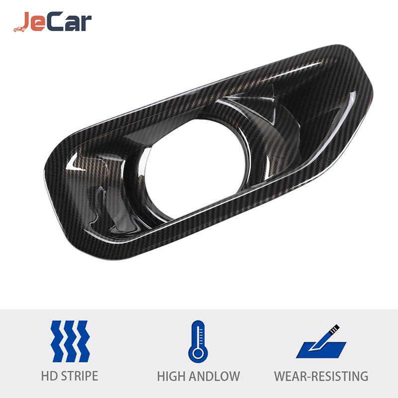 JeCar Car Front Bumper Fog Light Cover Lamp Hoods Decoration For Jeep Wrangler JL JT Gladiator 2018 Up Car Exterior Accessories