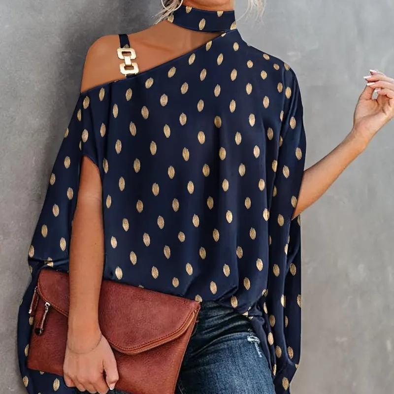 YYFS Moda Mujer Casual Verano Primavera TOP Blusas y camisas