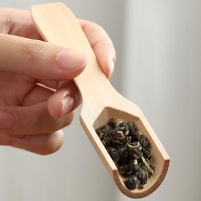 Colher de Chá de Madeira Natural Colher para Servir Madeira Sólida Colher de Chá Acessórios para Chá Sem Verniz Sem Cera Colher de Café