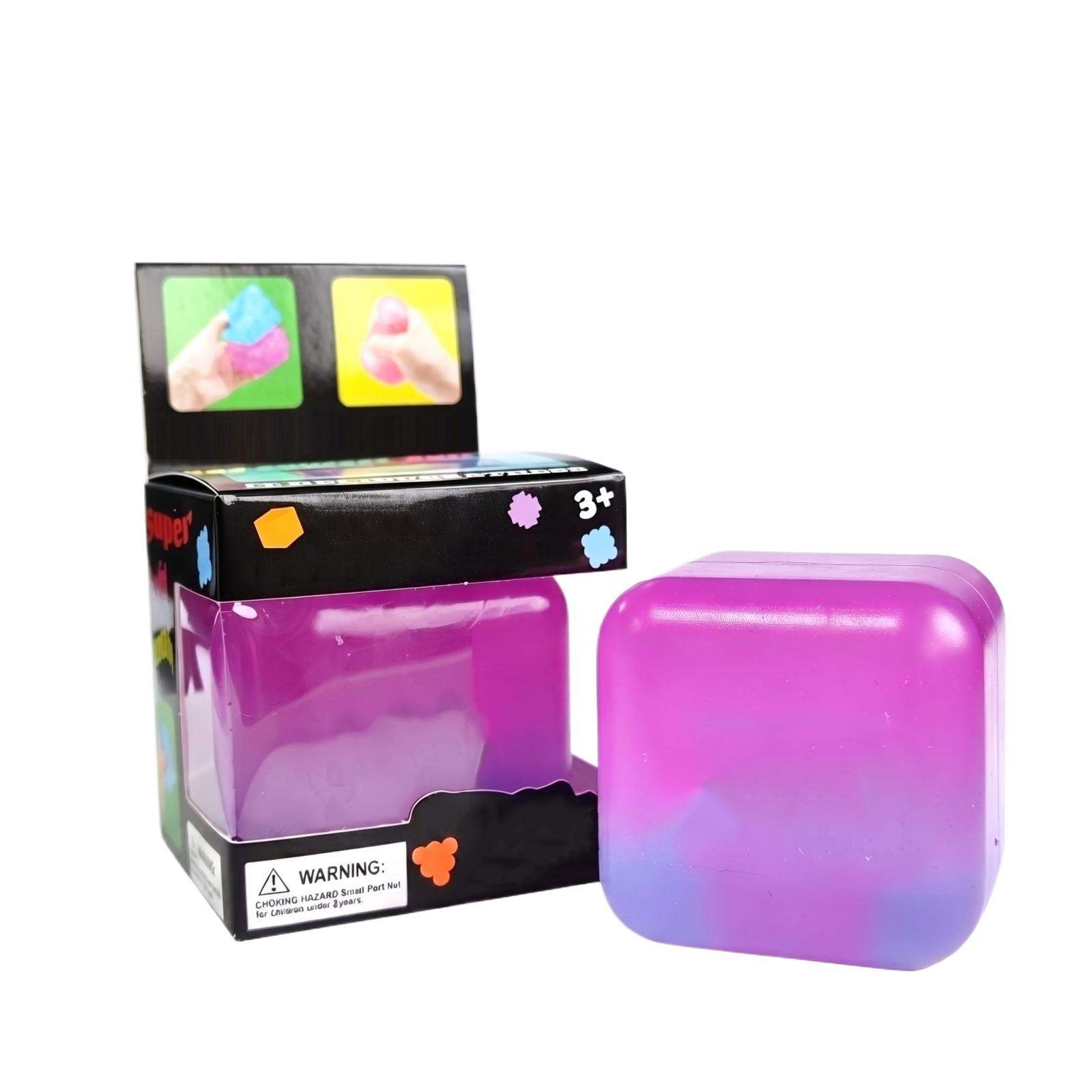 

Slow Rebound Sensory Cube Toy Large Size Soft Stress Relief for Kids and Adults Suitable for Home Office School Use One Size