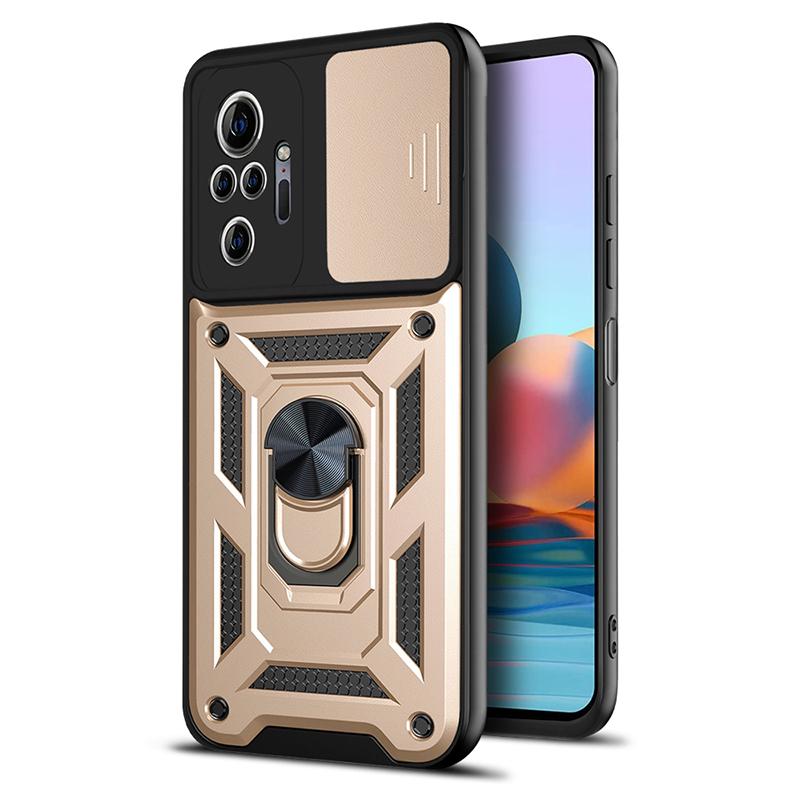 For Xiaomi Redmi 12 13C 4G Camera Shockproof Armor Case Redmi Note 10 10S 11 11S 12 13 Pro X5 X6  Car Magnetic Holder Ring Cover