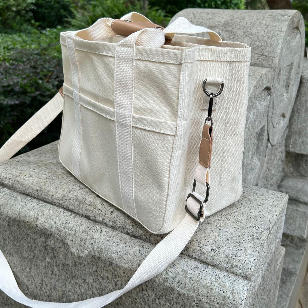 Amazon INS Mommy Bag Fashionable Multifunctional Mother and Baby Single Shoulder Crossbody Bag Handheld Canvas Large Capacity Tote Bag