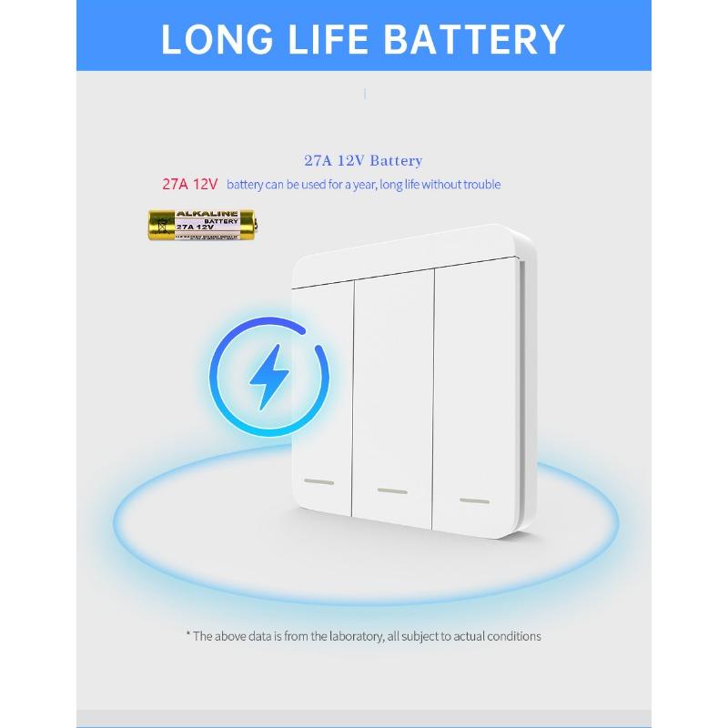 Drahtloser Lichtschalter 433MHz Fernbedienung 1/2/3fach Schalter Wand Smart Beleuchtungsschalter 10A 110V 220V Für LED Licht Lampe Smart Home Zubehör