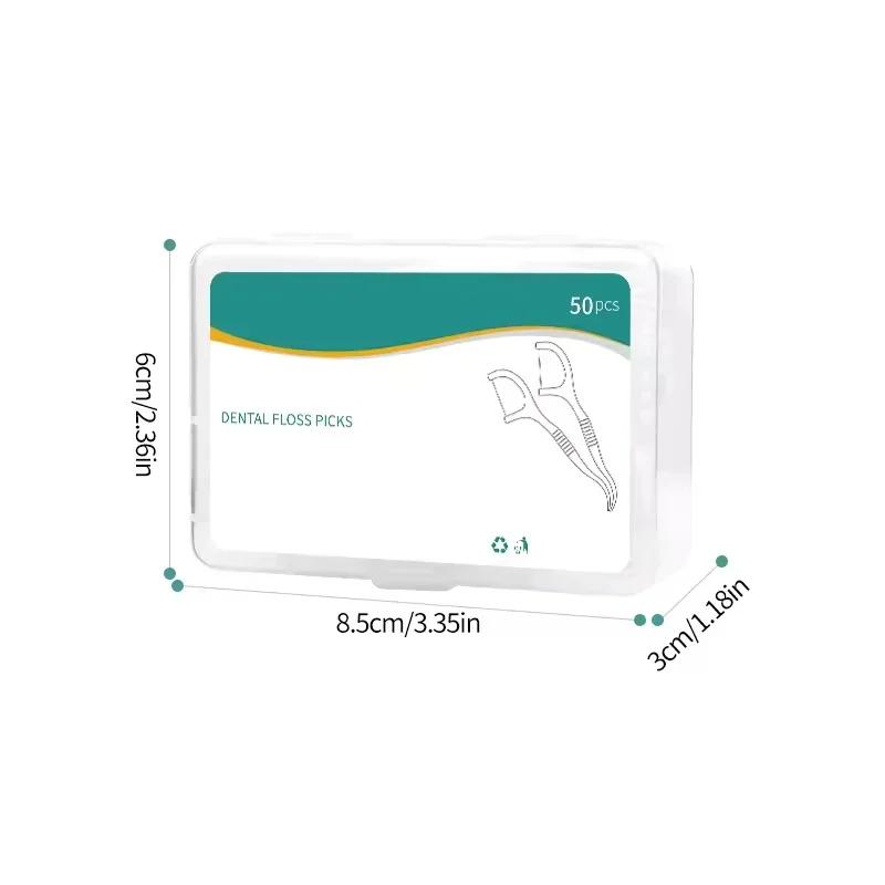 1/3/6/20 Box Disposable Plastic Toothpick Dental Floss High-tension Smooth Dental Floss Stick Portable Dental Floss Box Dental