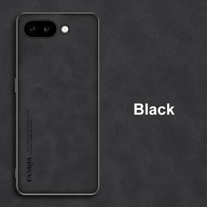 For Google Pixel 9A Case Luxury PU Leather Phone Case For Google Pixel 9A 5G Back Cover Matte Silicone Shockproof Protection