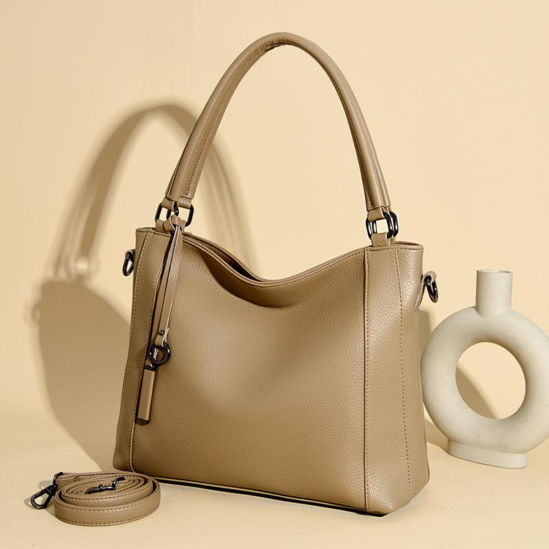 Bags Women's Bags 2025 New Tote Bags Commuting Large-capacity Handbags Soft Leather Casual Versatile Shoulder Bags