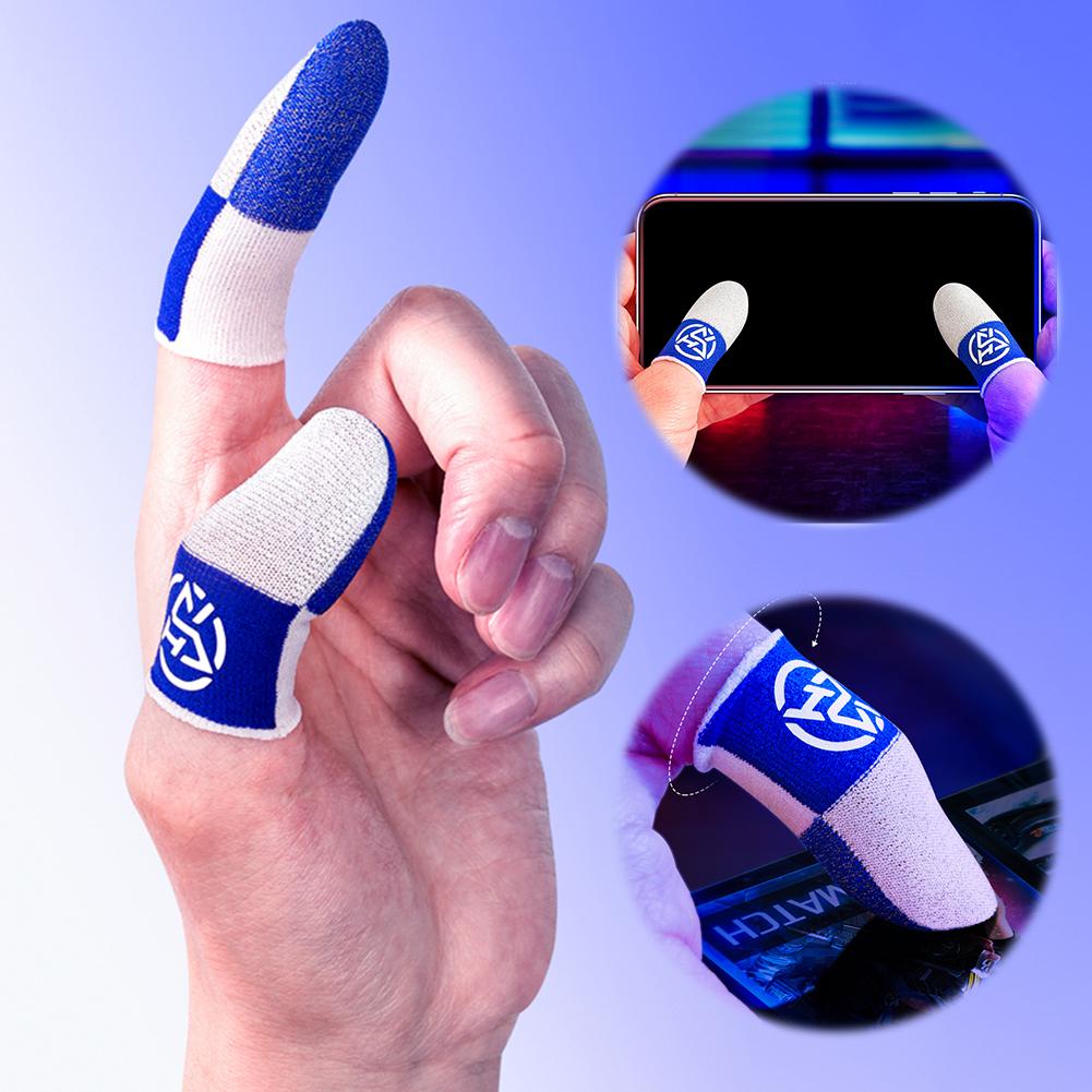 5Pairs Mobile Game Fingertip Gloves Sweatproof Anti-slip Touch Screen Finger Sleeve Breathable Gaming Fingertip Cover For Gamer
