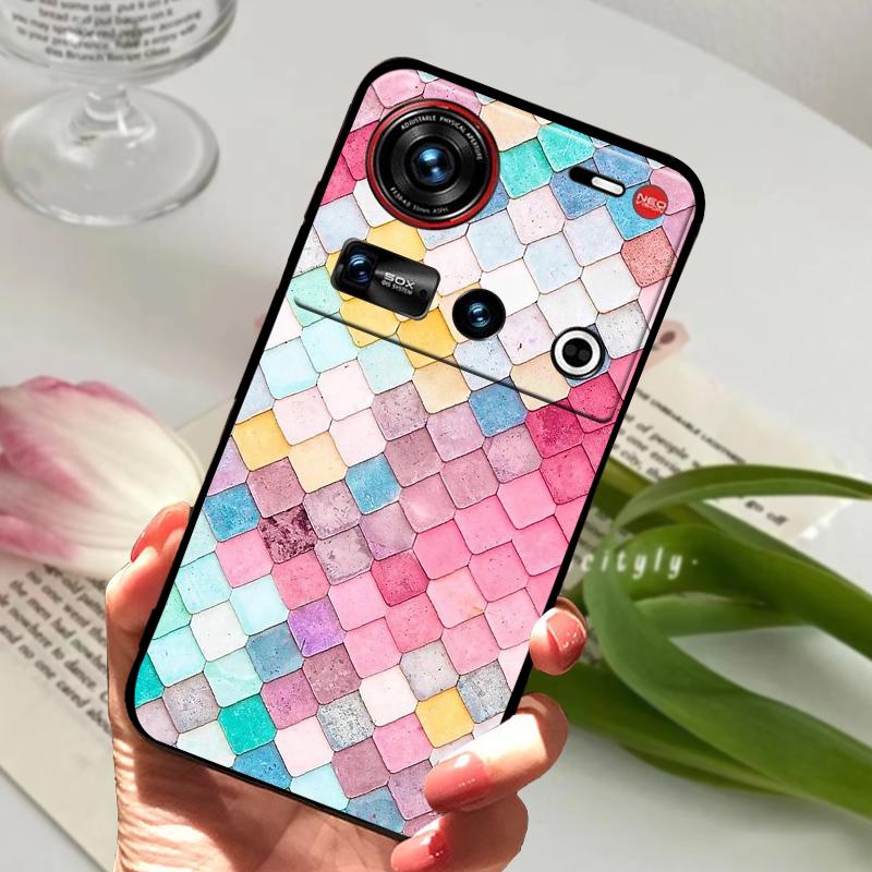 For ZTE Nubia Z70 Ultra 5G Case NX733J Shockproof Soft TPU Silicone Phone Cover For ZTE Nubia Z60S Pro 5G Z50S Pro Bumper Fundas