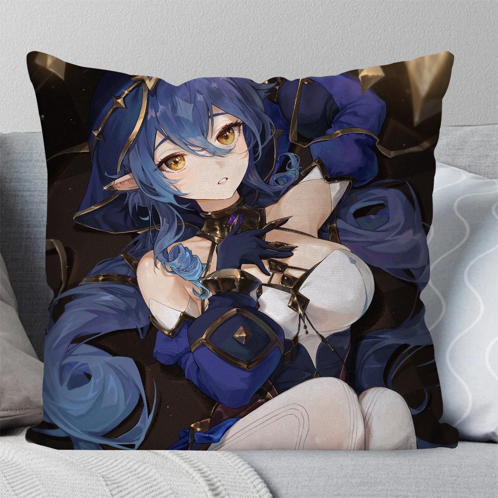 Layla Anime Game Genshin Impact Pillow Case Square Pillow Bedroom Sofa Leisure Comfort Cushion Living Room Home Decoration 40X40