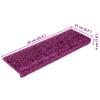 Step Mats 30 pcs. 65 x 21 x 4 cm Purple Rectangular Edge