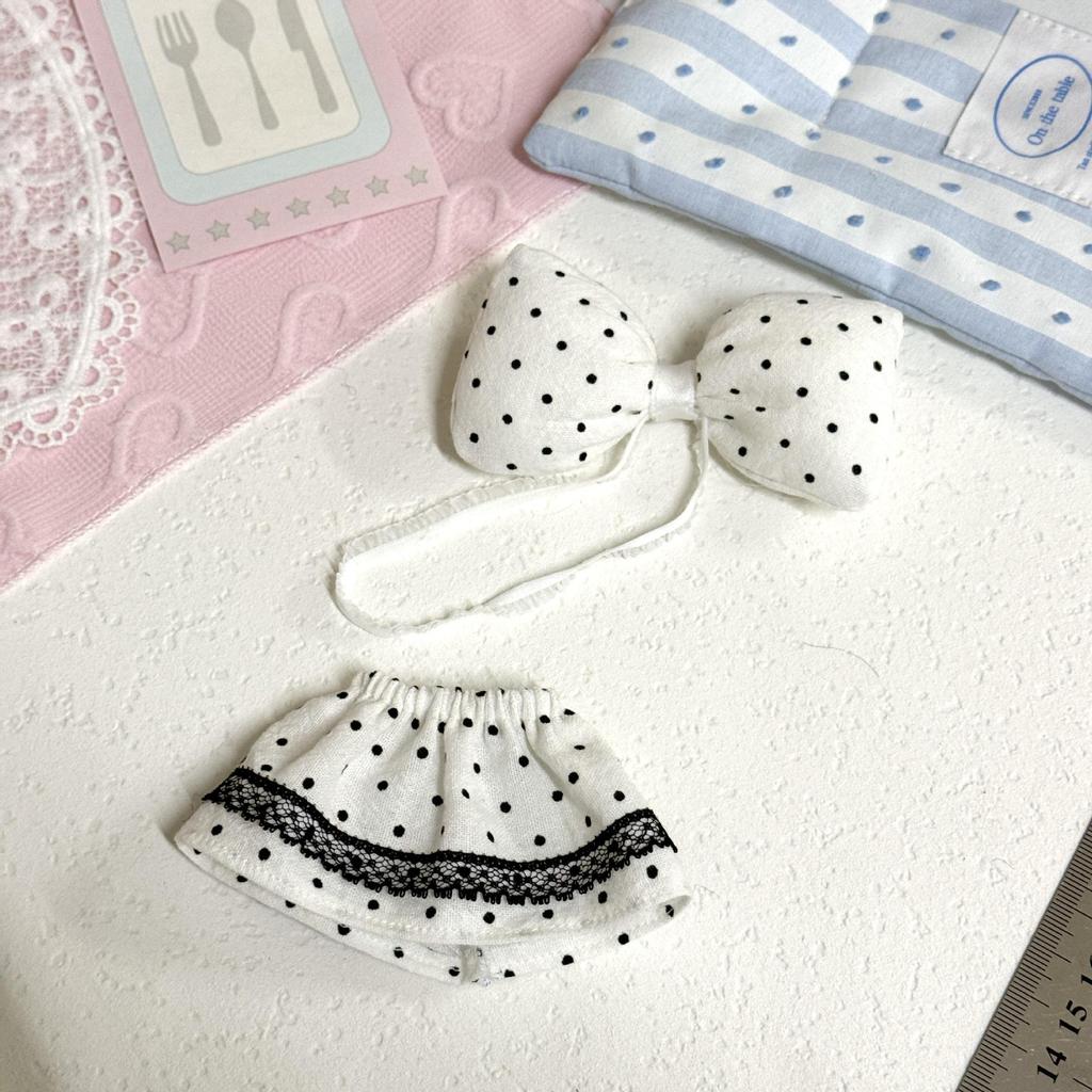 Zsiga Spring Lace Polka Dot Skirt for 6-Point BJD Dolls - Kitty Dress-Up Accessories