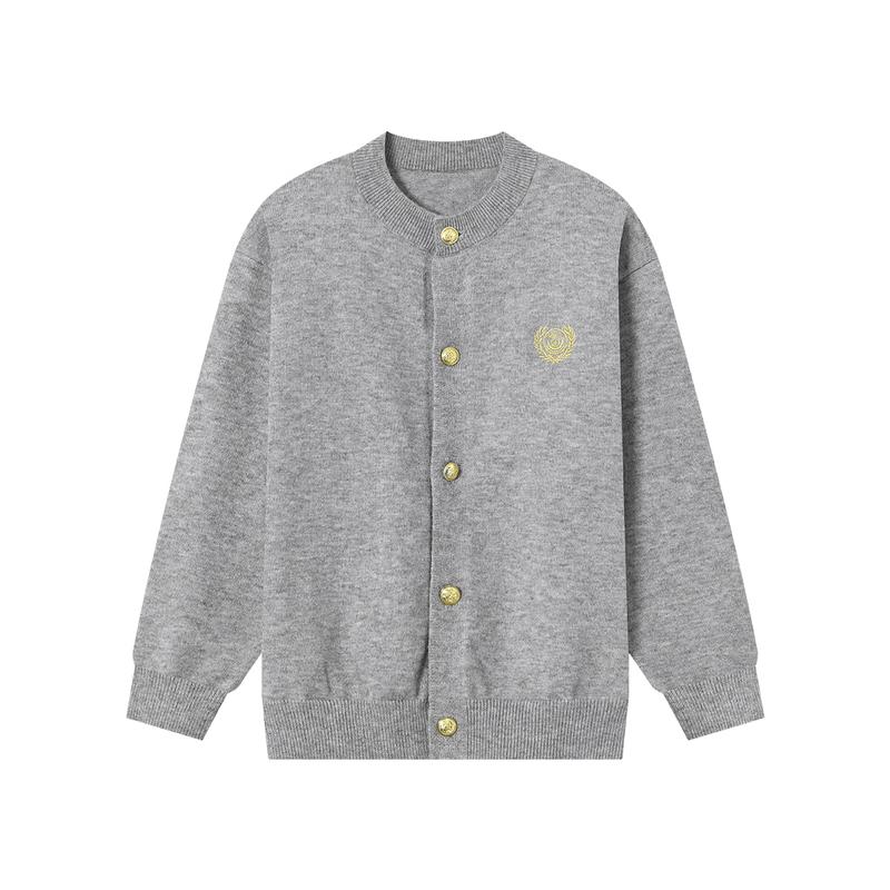 Boys' Academy Style Embroidered Knit Cardigan