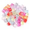 Acrylic Candy Color Faceted Beads: Transparent Square and Rhombus DIY Beading Materials