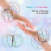 Flow Ring Spinner Arm Toy 5.1" Changing Fidget Flow Toy Infinity Loop Hand Rings Stress Relief & Fun Flow Toys For Kids Adults
