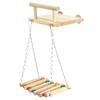 E15D Parrots Perch Stand Bird Hammock Cage Swing Chewing Rack Toy Stand Playstand
