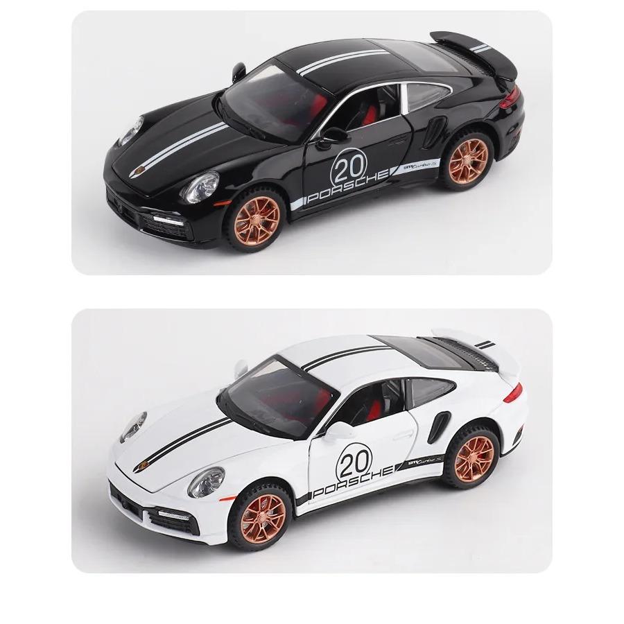 Simulation 1/32 Scale Porsche 911 Turbo S Alloy Racing Car Diecast Metal Model Children's Toy Kids Gift Birthday Present for Boys