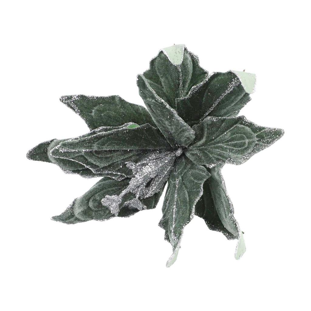 28cm Glitter Christmas Flower Artificial Christmas Tree Decoration Party Home Decoration Fake Flowers Xmas Garland Ornaments