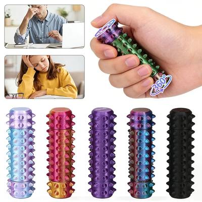 Sensory Fidget Roller Stress Relief Spiky Keychain Adult Anxiety Gifts Friends Novelty Portable Travel Decompress Therapy