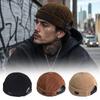 Adjustable Brimless Cap Soft Corduroy Dome Hat Casual Beanie Hat  Street Fashion Matching