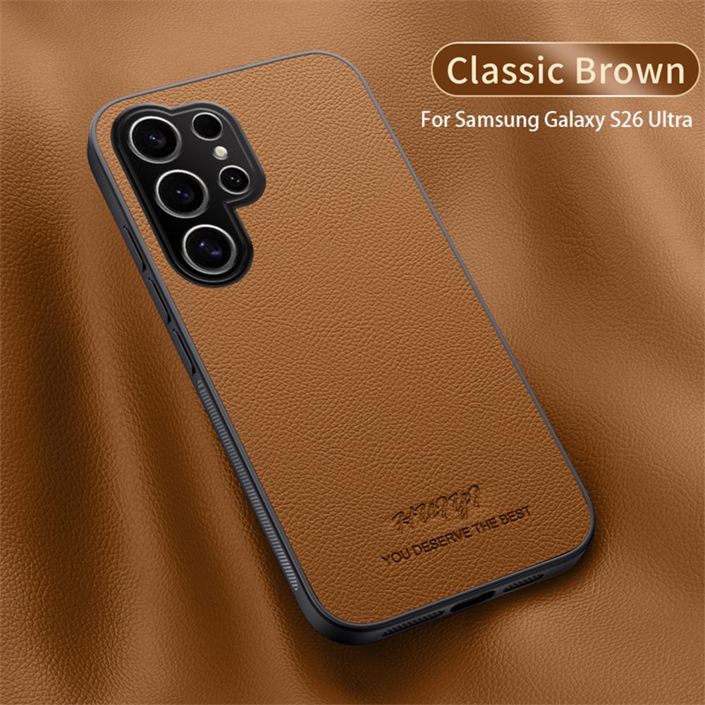 

Модный кожаный магнитный чехол для Samsung S26 S25 S24 S23 Ultra S22 S21 Plus FE Note 20 Ultra A73 A55 A54 A35 Для чехла Magsafe Galaxy S26