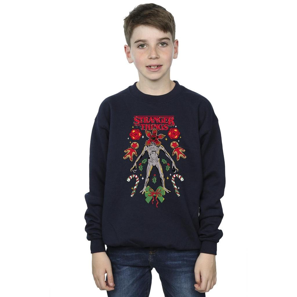 Netflix Boys Stranger Things Christmas Demogorgon Sweatshirt