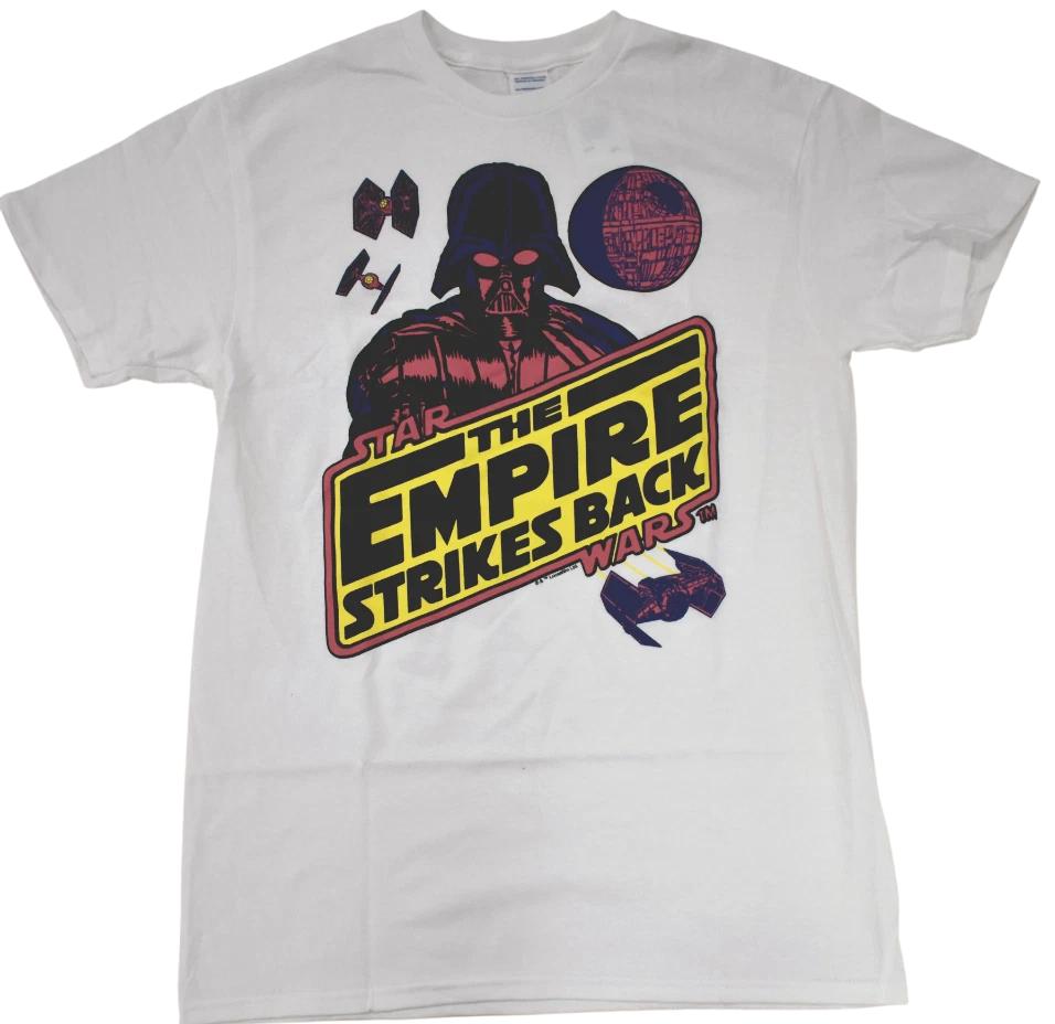 

Star Wars Mens The Empire Strikes Back Darth Vader White Shirt NWT S-XL S
