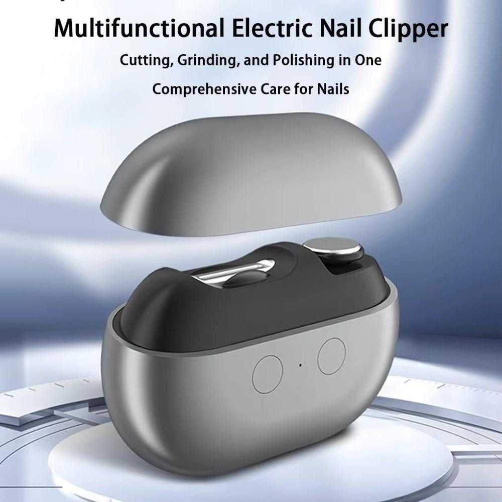 Portable Smart Nail Clipper for Seniors with LED Light Toenail Trimmer