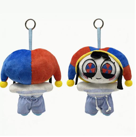 23cm De Geweldige Pluizige Pluche Hanger Zachte Gevulde Pop Rugzak Ornament Circus Schattig Verjaardag Vakantie Cadeau Voor Fans 23cm