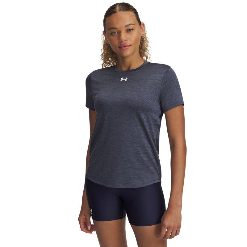 Under Armour Tech Vent Team Lightweight Comfortable Stretch Fitted Short Sleeve Spliced Design T-Shirt Women tops 6005503-410