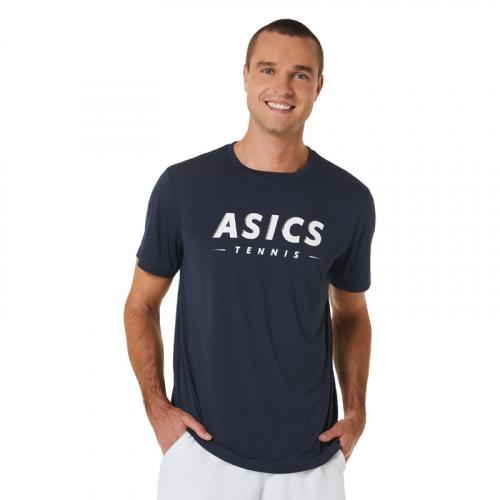 Asics Herren Court Tennis Graphic Tee 2041a259400 Herren Kurzarm Rundhals T-Shirt