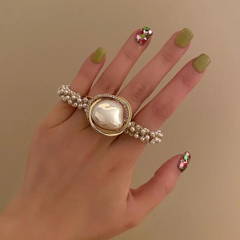 

Изысканные резинки для волос с жемчугом, элегантные женские резинки-скранчи, модные эластичные держатели для хвостика, повязка для волос, ювелирные украшения, заколка для волос