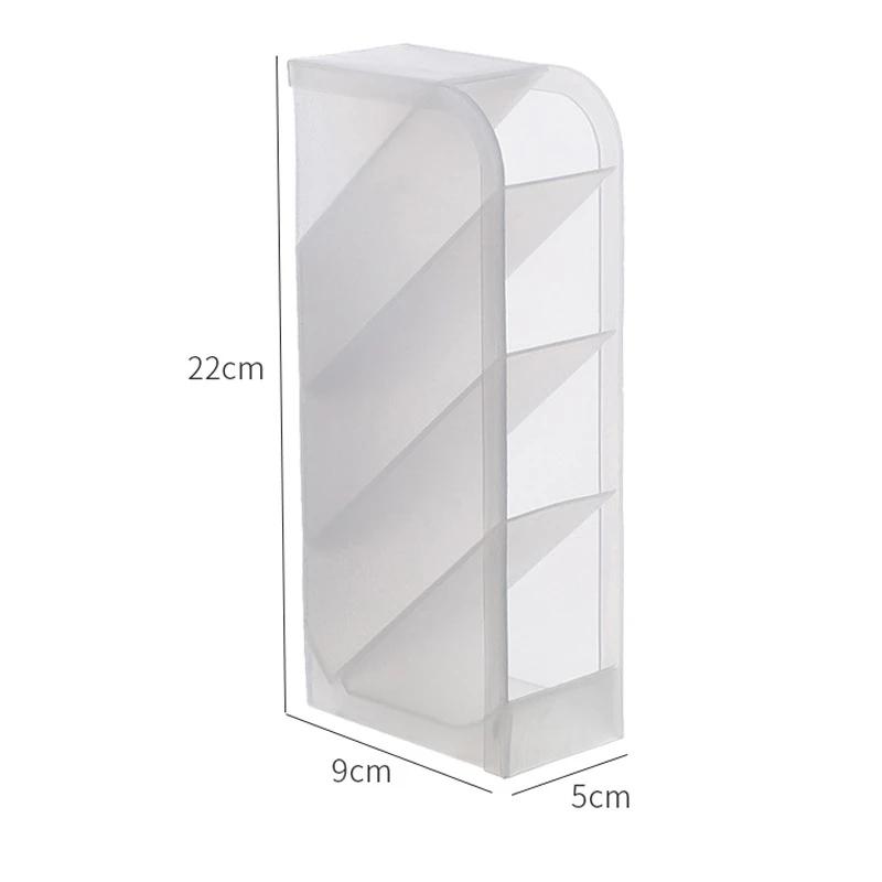 Desk Organiser Creative Transparent Oblique Insert Pen Holder Desktop Pen Bucket Storage Box Office Pen Holder Desk Organizer