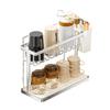Water Cup Holder 28.5*12.5*23cm Sink Caddy Sponge Bracket For Kitchen Sink, 304 Stainless Steel Rustproof Kitchenware Rack