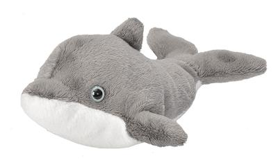 Wild Republic Pocketkins Umweltfreundliches Delfin-Plüschtier, Weiches und Flauschiges Meerestier, Hergestellt aus Recycelten Materialien, B11 x T18 x H8cm (Produktcode: