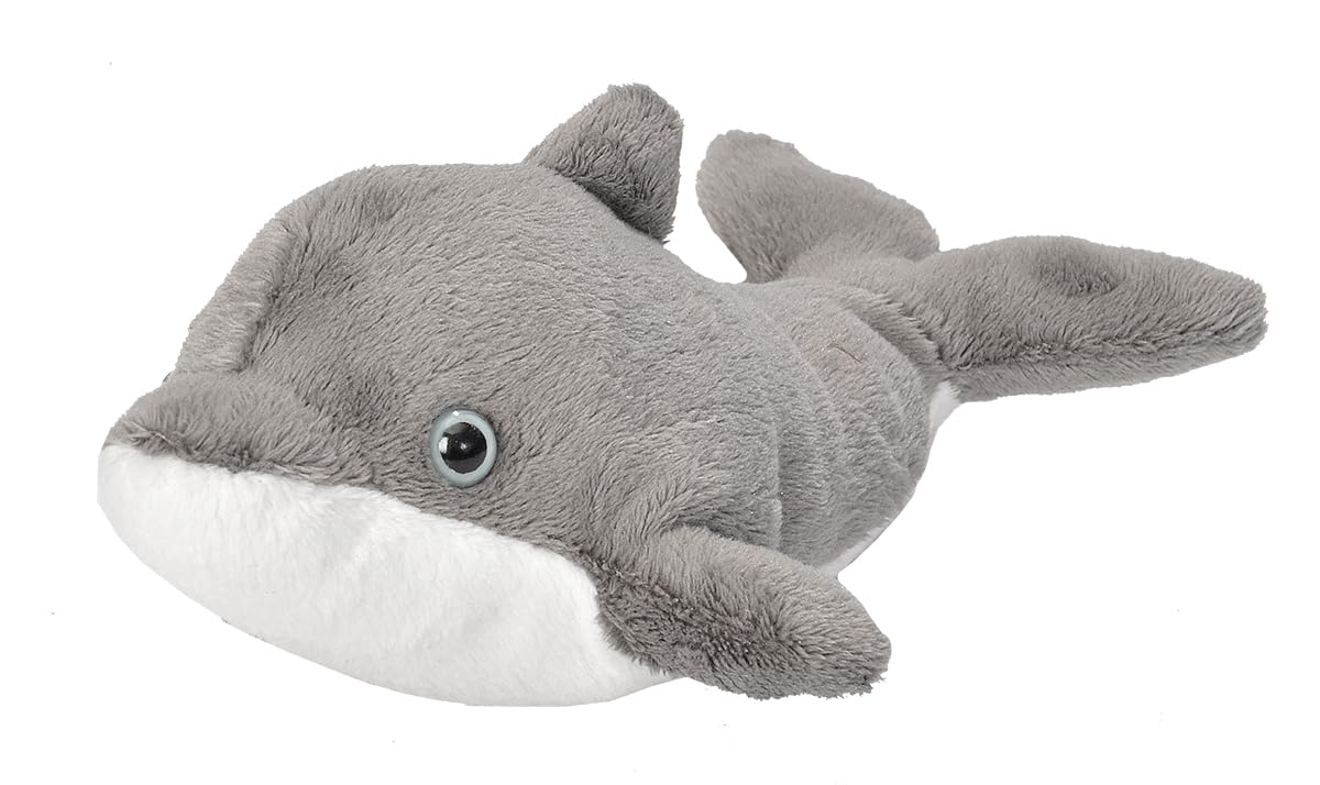 

Wild Republic Pocketkins Dolphin Plush Soft and Fluffy Sea Made from Recycled W11 x D18 x H8cm Eco-Friendly Toy, Creature, Materials, (Product Code