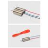 AN 4 x DIY DC 3.7V 50000RPM 716 Hollow Cup Coreless High-speed Motor with 4 x 55MM Propeller Cw CCW for DIY Micro FPV Quadcopter